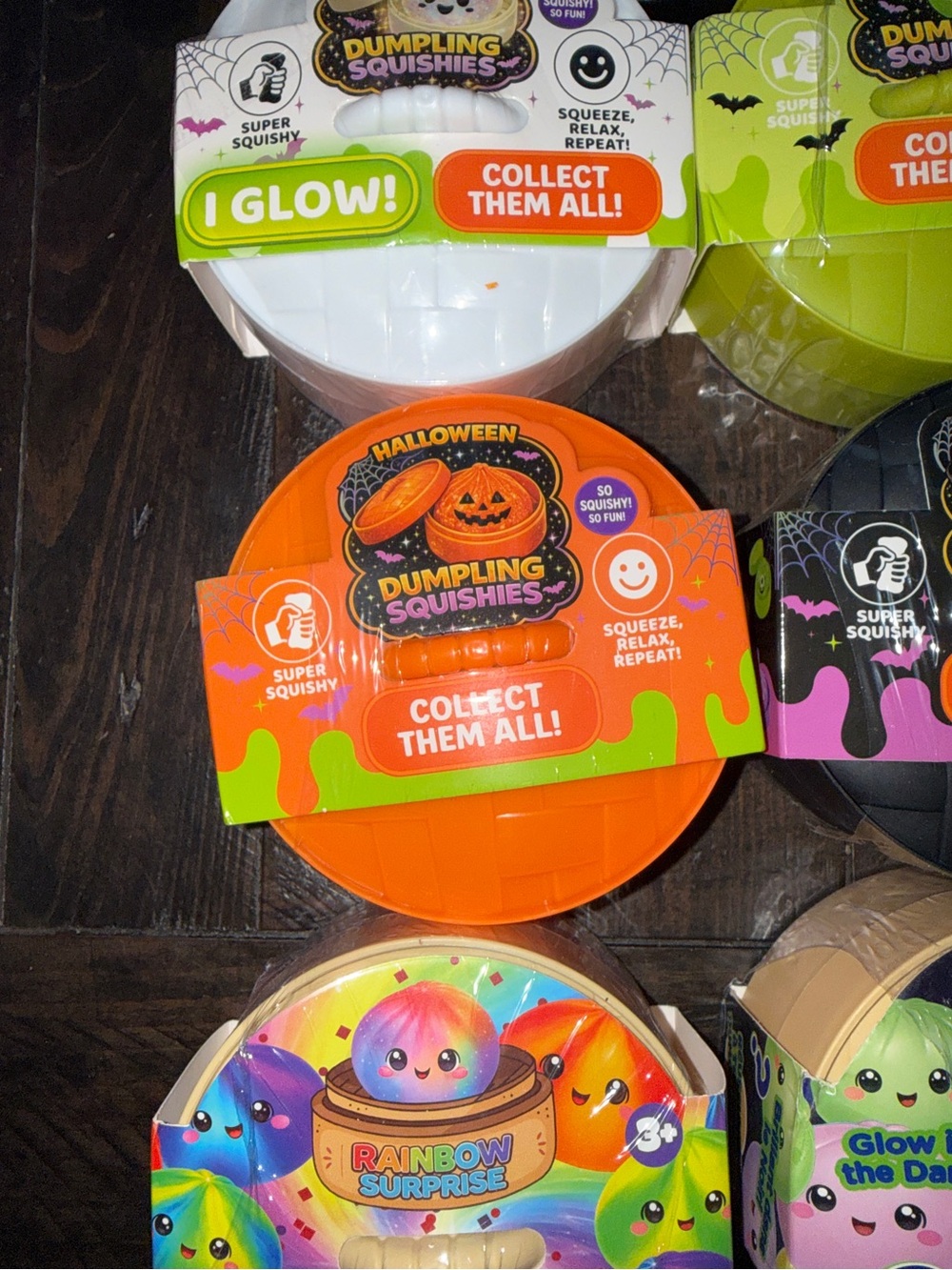 Mystery Dumpling bundle of 6- Squishies - Assorted Colors and a Cube Squishy - Picture 2 of 4